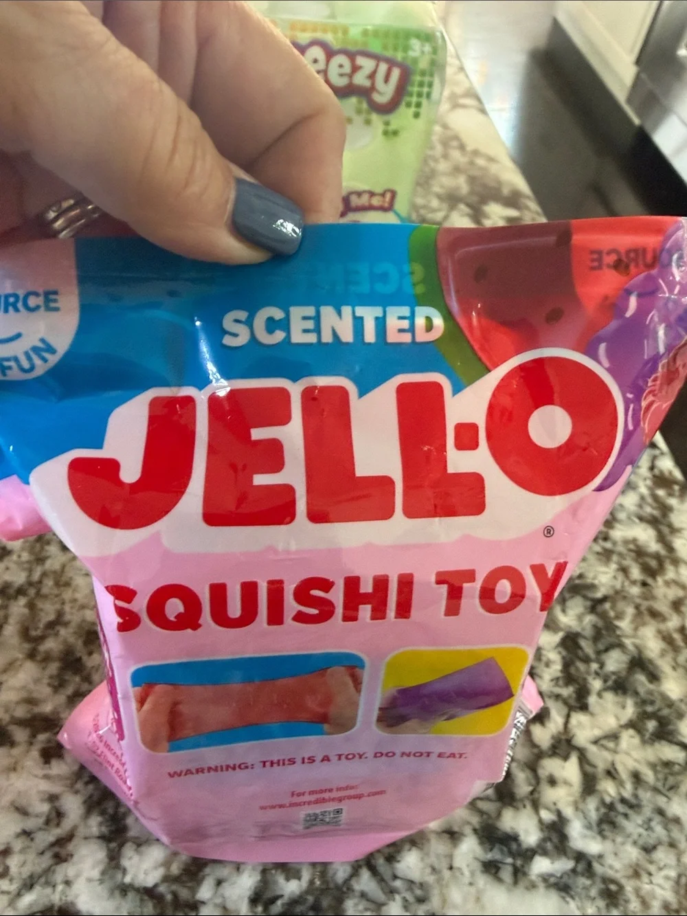 Scented Squishy jello  purple Toy  Scented NIOP